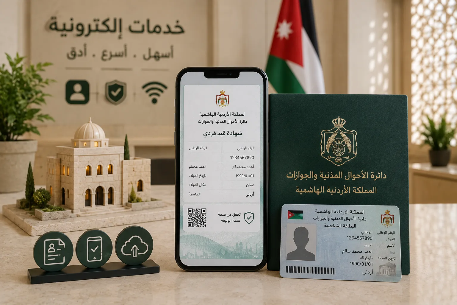 استخراج شهادة قيد فردي في الأردن: الخطوات والاستخدامات