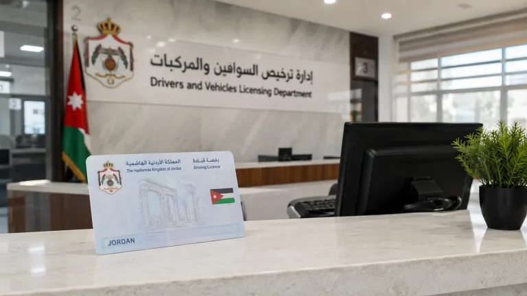 تجديد رخصة القيادة في الأردن: المتطلبات والرسوم وما الذي يمكن إنجازه إلكترونيًا