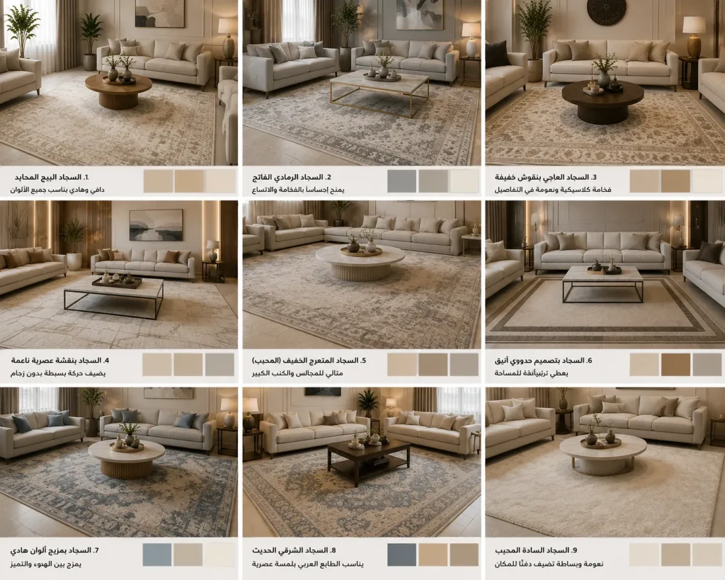 Neutral living room Carpets design inspirations 