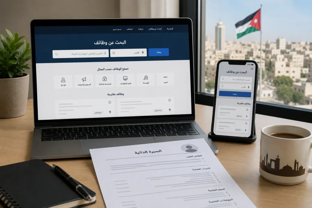 أفضل منصات البحث عن وظائف في الأردن عبر الهاتف والكمبيوتر