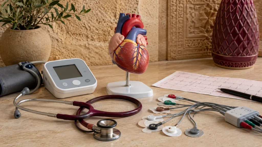 Cardiology Study on Stone Table