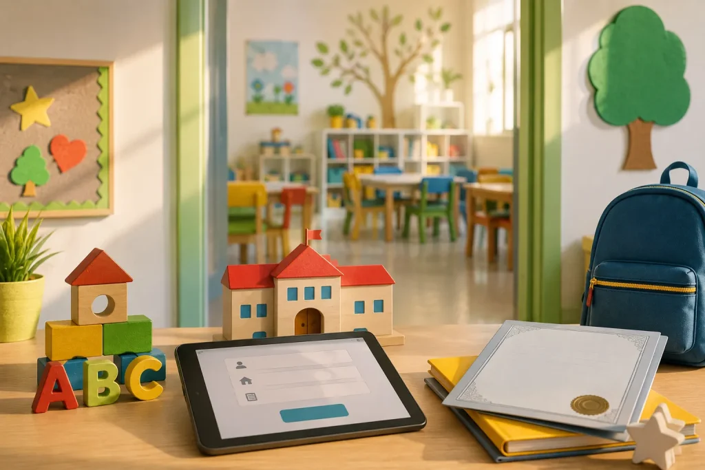 Colorful Kindergarten Classroom Welcome