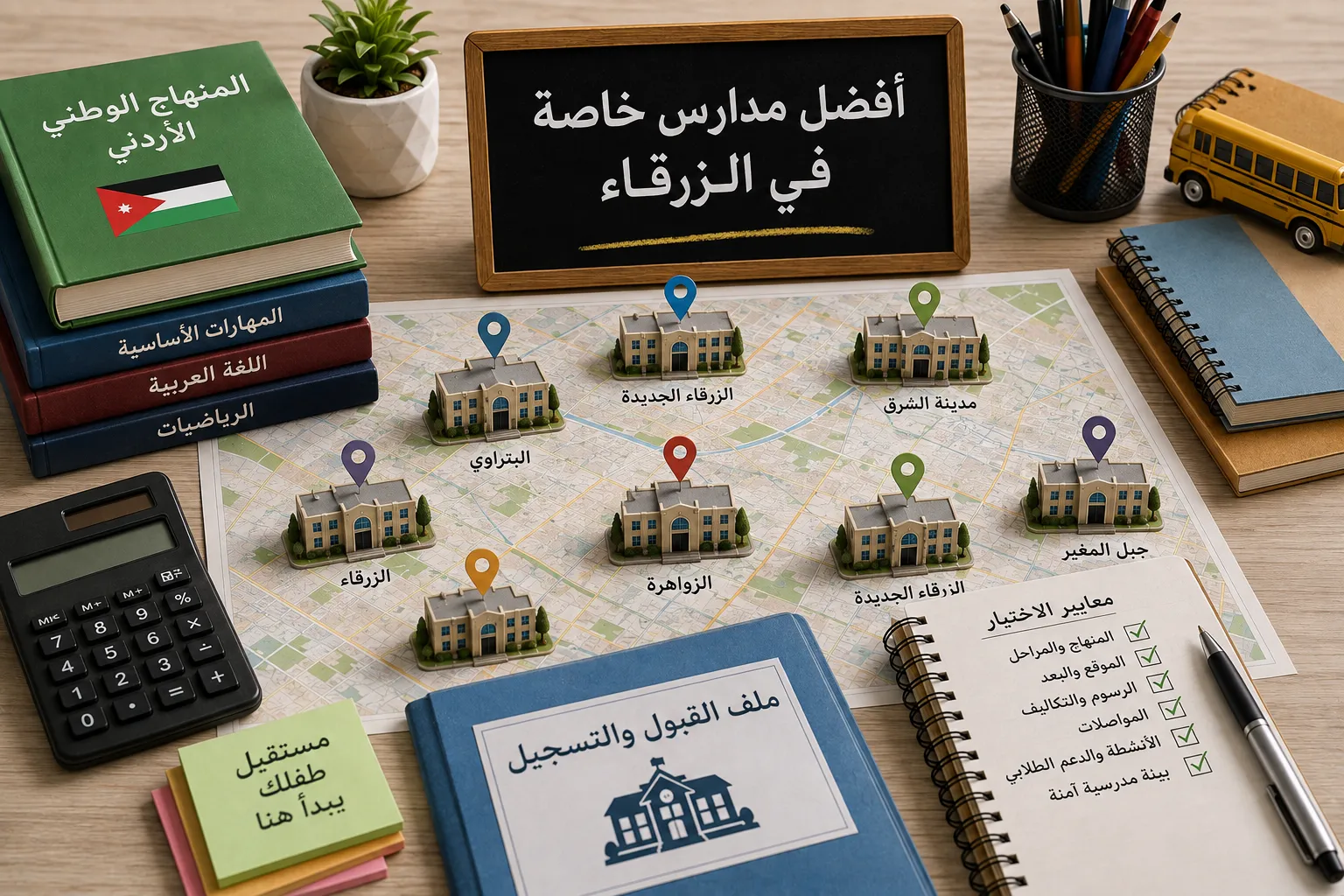 أفضل مدارس خاصة في الزرقاء 2026–2027: 15 مدرسة للمقارنة حسب المرحلة والمنهج والموقع